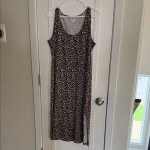 J. Crew Animal Print Midi Dress, medium